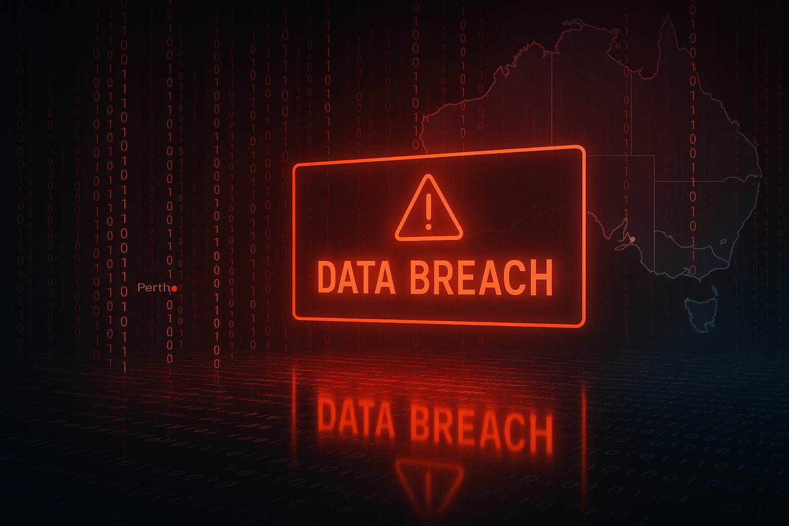 iiNet cyber-attack visualization showing data breach affecting Australian internet customers